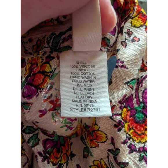 RAGA Women's Myrna Floral Open Back Romper Sz Small Sleeveless Ditsy Floral - Picture 8 of 8